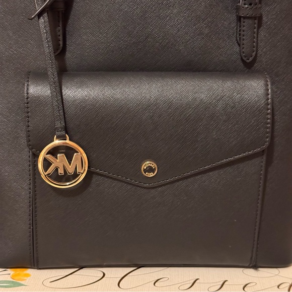 Michael Michael Kors Jet Set Multifunction Pocket Tote Large, Black handbag - Picture 7 of 15